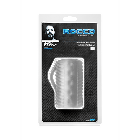 Masturbator PerfectFitBrand Rocco Jack Daddy mit Daumenschlaufe Transparent – Ansicht 2