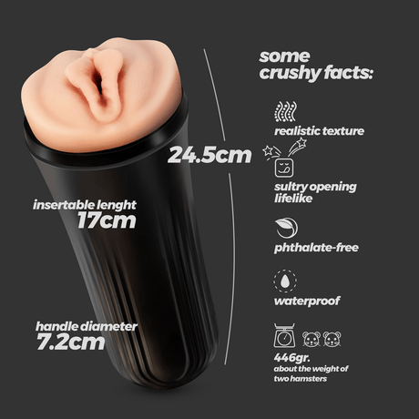 Masturbator Prixus ultra-realistisch Natur 17 x Ø 7,2 cm – Ansicht 5