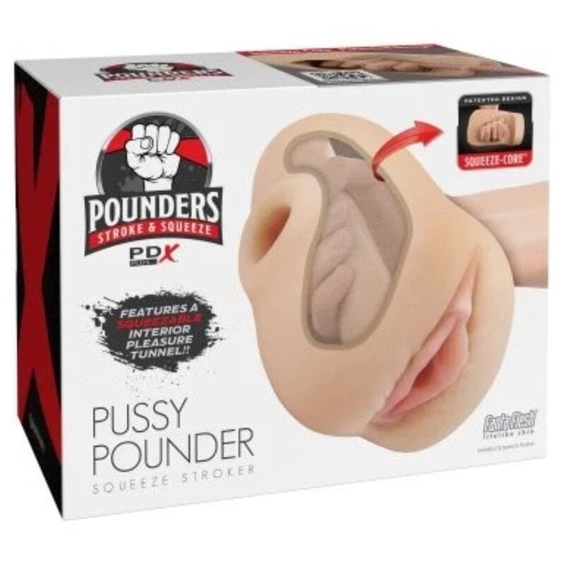 Masturbator Pussy Pounder Squeeze mit realistischer Vagina 18 cm – Ansicht 7