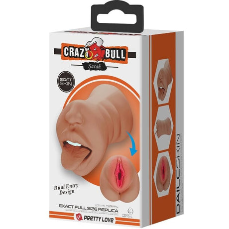 Masturbator Sarah Doppelmasturbator Mund & Vagina Fleisch Hautfarbe