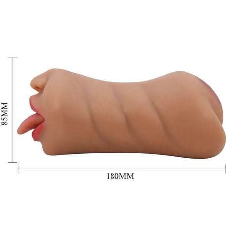 Masturbator Sarah Doppelmasturbator Mund & Vagina Fleisch Hautfarbe