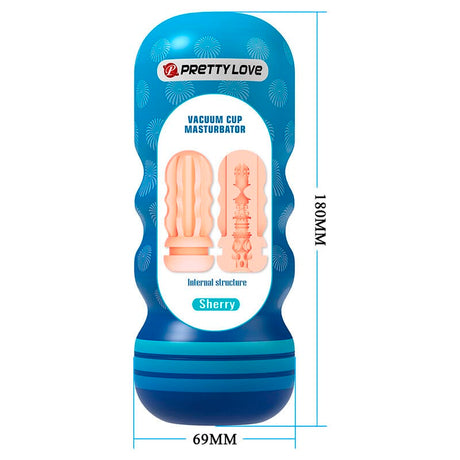 Masturbator Sherry Vagina mit Saugnapf und Innenstruktur