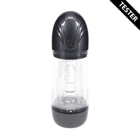 Masturbator SonicPull mit Saug- und Vibrationsfunktion Gun Metal 14 x Ø 8,5 cm – Ansicht 10