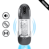Masturbator SonicPull mit Saug- und Vibrationsfunktion Gun Metal 14 x Ø 8,5 cm – Ansicht 8