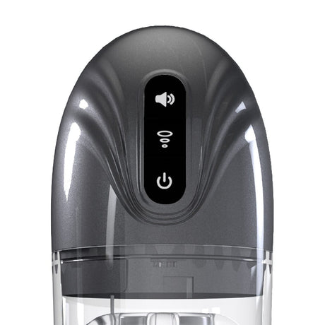 Masturbator SonicPull mit Saug- und Vibrationsfunktion Gun Metal 14 x Ø 8,5 cm – Ansicht 7