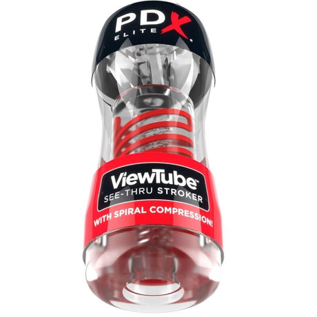 Masturbator Stroker Viewtube 2 Spiralkompression Transparent 17 x 5 cm