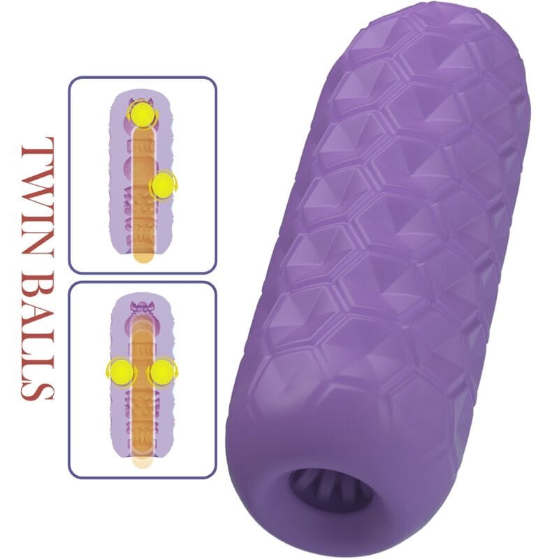 Masturbator Twin Balls Männlicher Lila – Ansicht 5