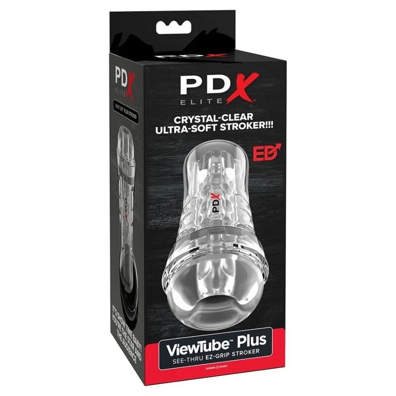 Masturbator Viewtube Plus transparent mit EZ-Grip 21 cm – Ansicht 4