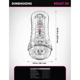 Masturbator Viewtube Plus transparent mit EZ-Grip 21 cm – Ansicht 3