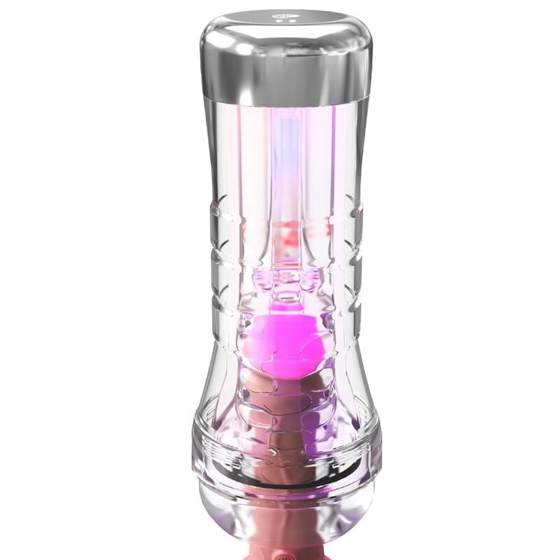 Masturbator Viewtube XXL mit LED transparent 27,3 cm – Ansicht 3