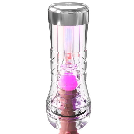 Masturbator Viewtube XXL mit LED transparent 27,3 cm