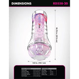 Masturbator Viewtube XXL mit LED transparent 27,3 cm – Ansicht 4