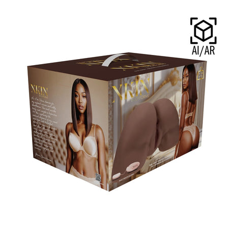 Masturbator Xkin Bodyforms Clara Vossin mit Vibration Braun 6,3 kg – Ansicht 2