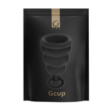 Menstruationstasse G-Cup Schwarz 4 x 3,5 cm – Ansicht 2