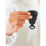 Menstruationstasse G-Cup Schwarz 4 x 3,5 cm – Ansicht 5
