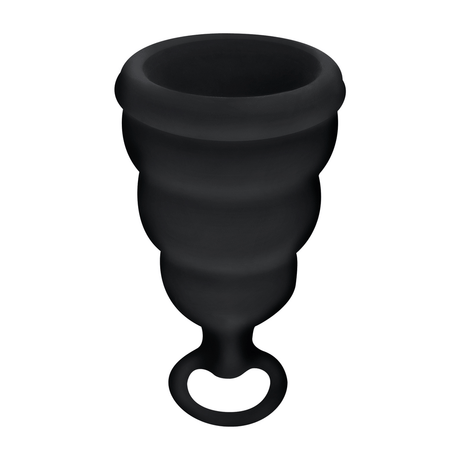 Menstruationstasse G-Cup Schwarz 4 x 3,5 cm