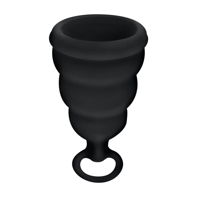 Menstruationstasse G-Cup Schwarz 4 x 3,5 cm