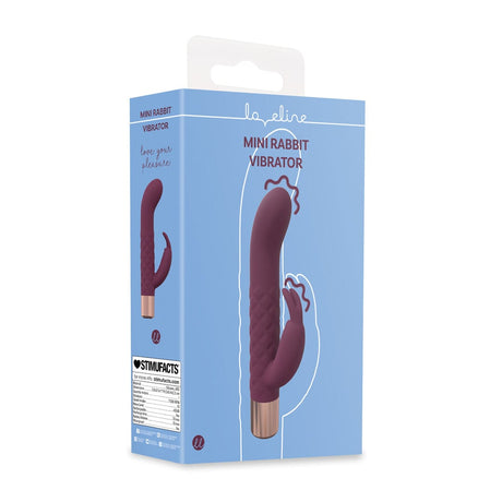 Mini-Rabbit-Vibrator Burgunderrot 14,2 x 2,5 cm – Ansicht 2