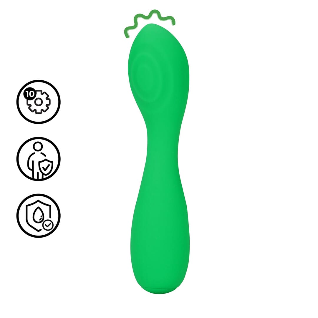 Mini-Vibrator flexibel Grün 14 x 3 cm