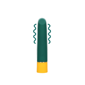 Mini-Vibrator mit USB-Anschluss Dunkelgrün 10,5 x 2 cm