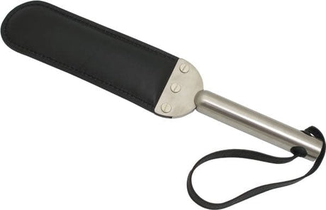 MisterB Lederpaddle mit Edelstahlgriff L