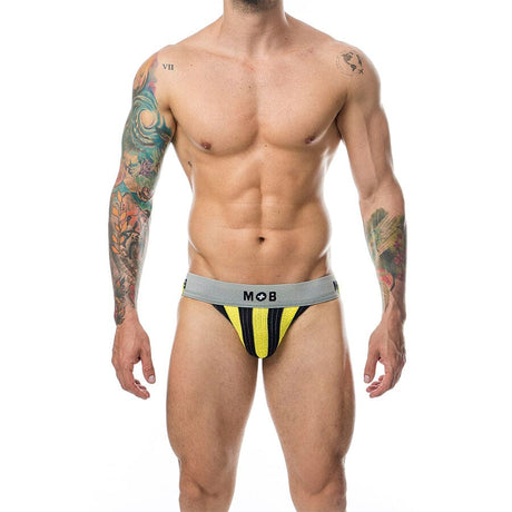 Mob - Classic Stripe Jock Gelb Grösse XL