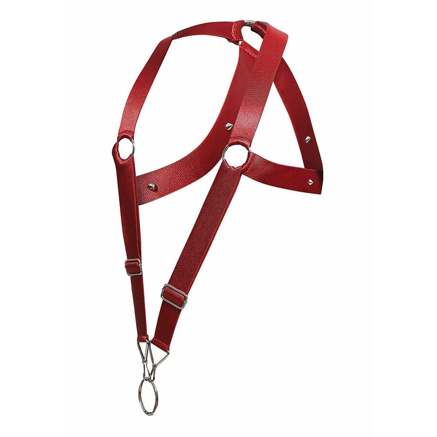 Strap-on Dngeon Cross Back Harness Rot Einheitsgrösse.5