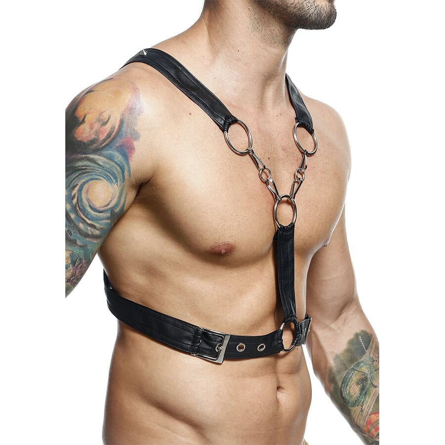 Strap-on Dngeon Gekreuztes Schwarzes Kettengeschirr Eine.1