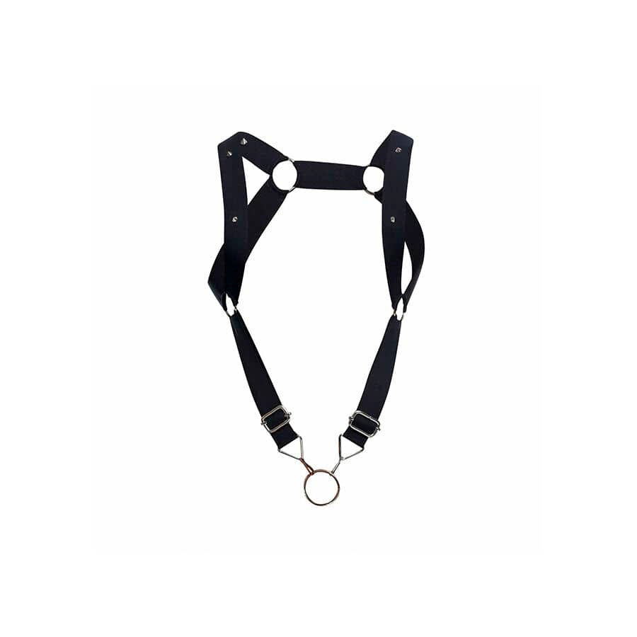 Strap-on Dngeon Harness mit Geraden Rücken Schwarz Einheitsgrösse.5