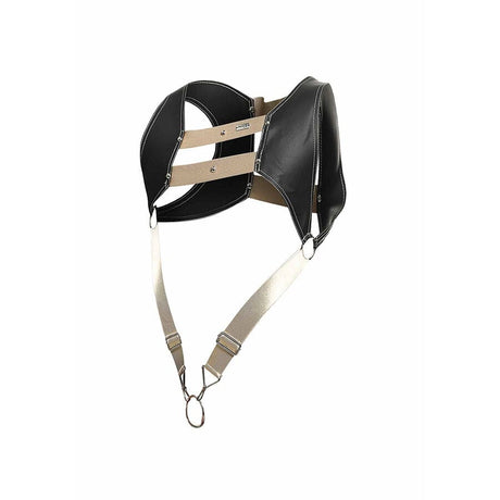 Mob - Dngeon Harness mit Goldenem Penisring Eine Grösse