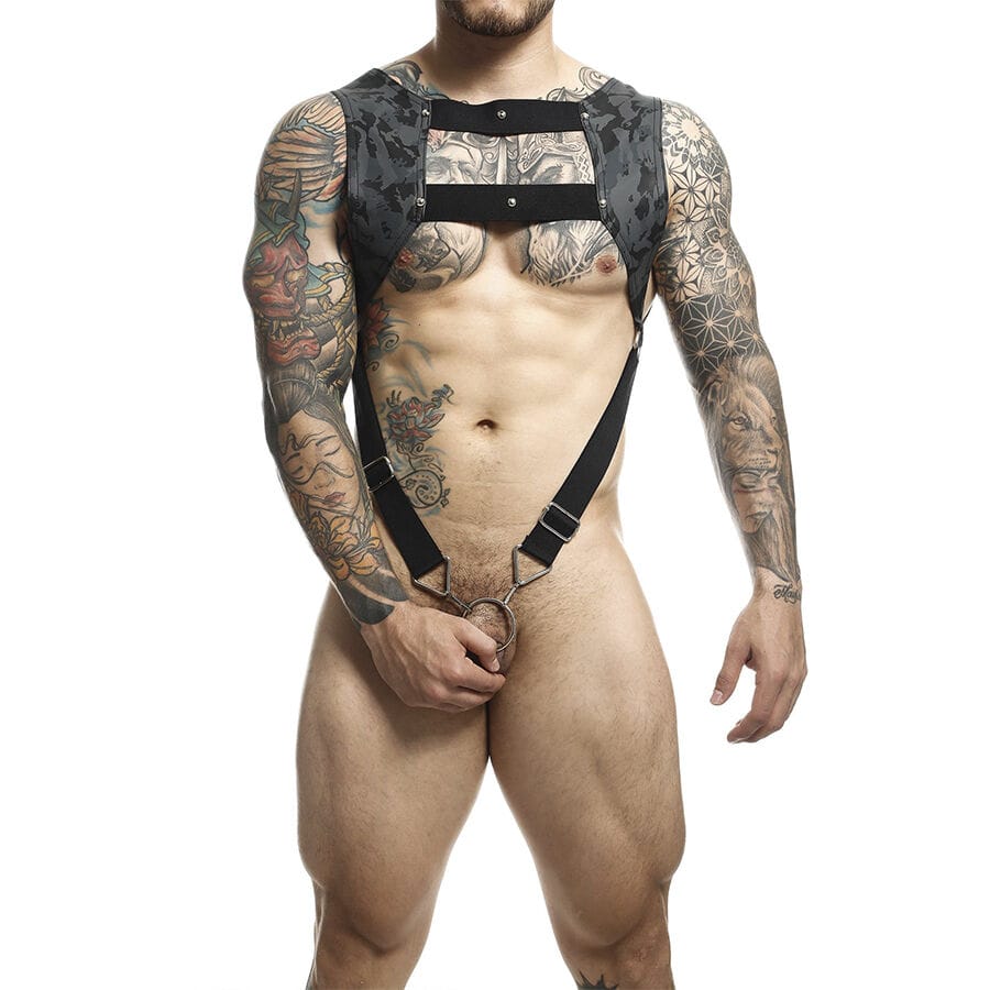 Strap-on Dngeon Harness mit Silbernem Eine