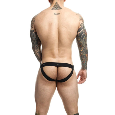 Mob - Dngeon Jockstrap Roter Cockring, Eine Grösse