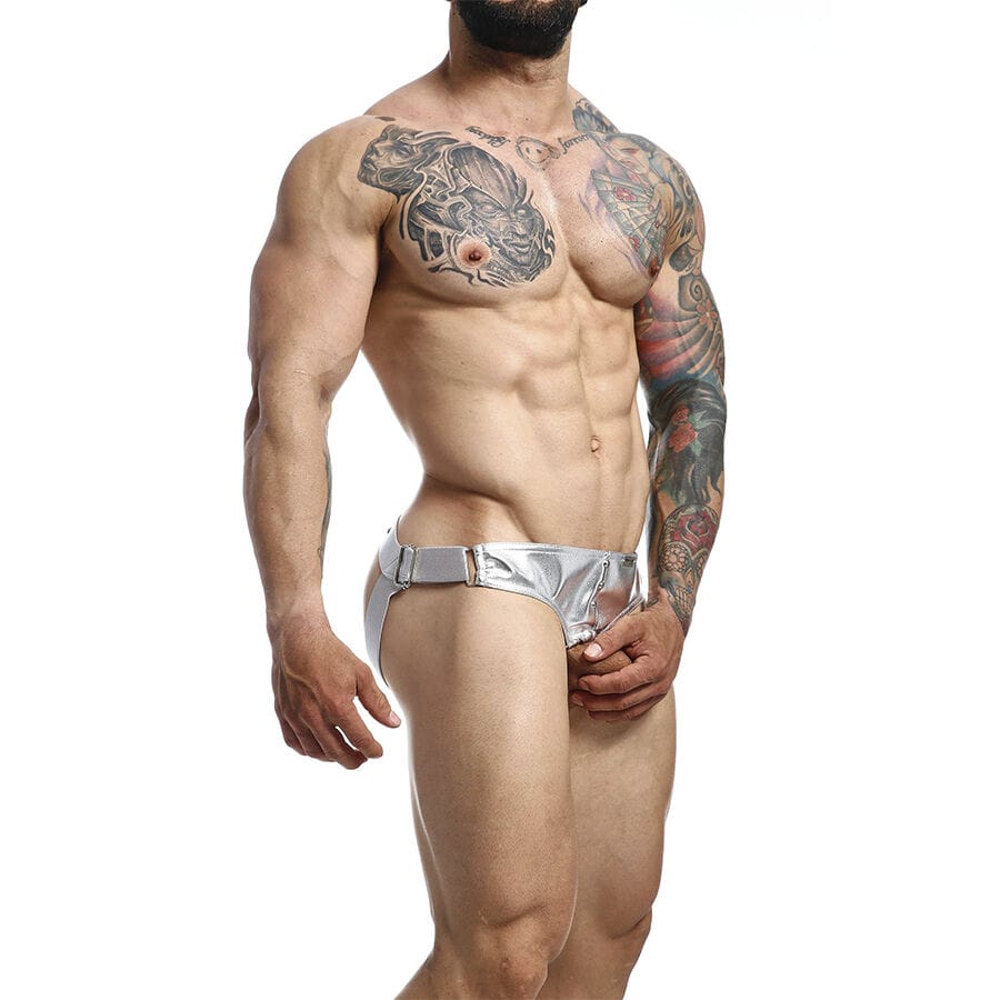 Jockstrap Dngeon Jockstrap Silberner Cockring Eine.2