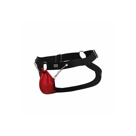 Mob - Dngeon Roter Jockstrap mit Ketten Eine Grösse