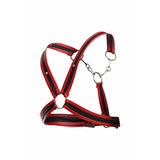 Strap-on Dngeon Rotes Harness mit Ketten Eine.7