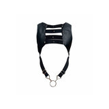Strap-on Dngeon Schwarzes Harness mit Oberem Cockring Eine.5