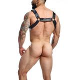 Strap-on Dngeon Schwarzes Kettengeschirr Einheitsgrösse.3