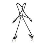 Penisring Dngeon Schwarzes Seil mit Cockring.2