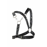 Strap-on Dngeon Silbernes Harness mit Ketten Eine.6