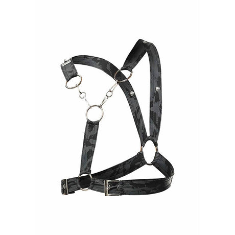 Mob - Dngeon Silbernes Harness mit Ketten Eine Grösse