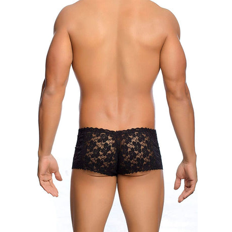 Mob - Schwarze Spitzenboxer Grösse L/XL