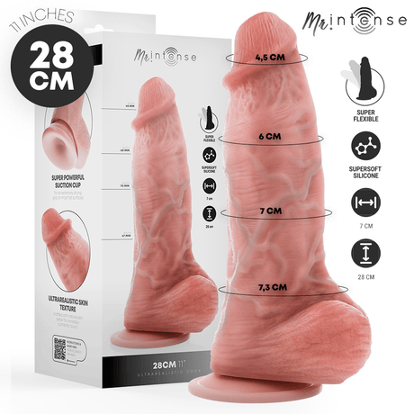 Mr Intense - Extrabig Spencer Silikondildo 28 cm -Ø- 7,3 cm