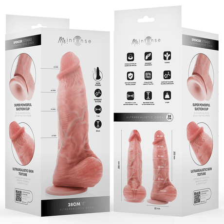 Mr Intense - Extrabig Spencer Silikondildo 28 cm -Ø- 7,3 cm