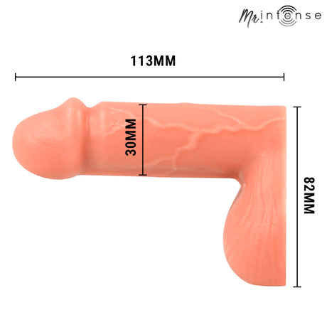 Realistischer Dildo Floppy Size S Realistic Packer 11,3 x 3 cm.4