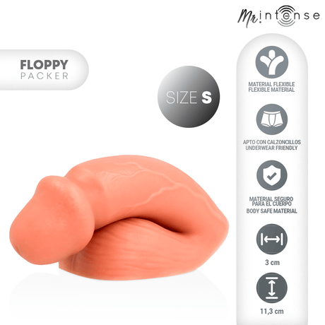 Realistischer Dildo Floppy Size S Realistic Packer 11,3 x 3 cm.1