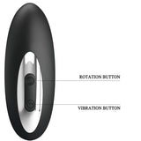 Analplug Prostata-Massagegerät mit Rotation und Vibration Schwarz.3