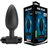 Analplug Super Power Anal Plug mit Vibration Schwarz