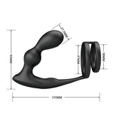 Analplug Vibrierender mit und Fernbedienung Schwarz.6