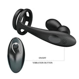 Analplug Vibrierender mit und Fernbedienung Schwarz.4