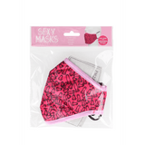 Mund-Nasen-Maske Cocky mit Penis-Muster Pink 25 cm – Ansicht 2
